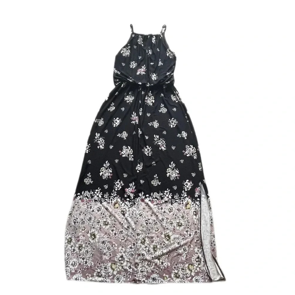Maurices Floral Border Print Maxi Dress Women’s Medium - Picture 3 of 6